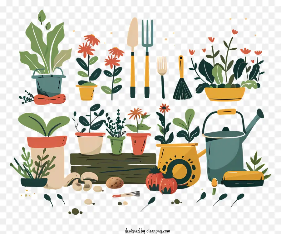 Jardinagem Dia，Plantas PNG