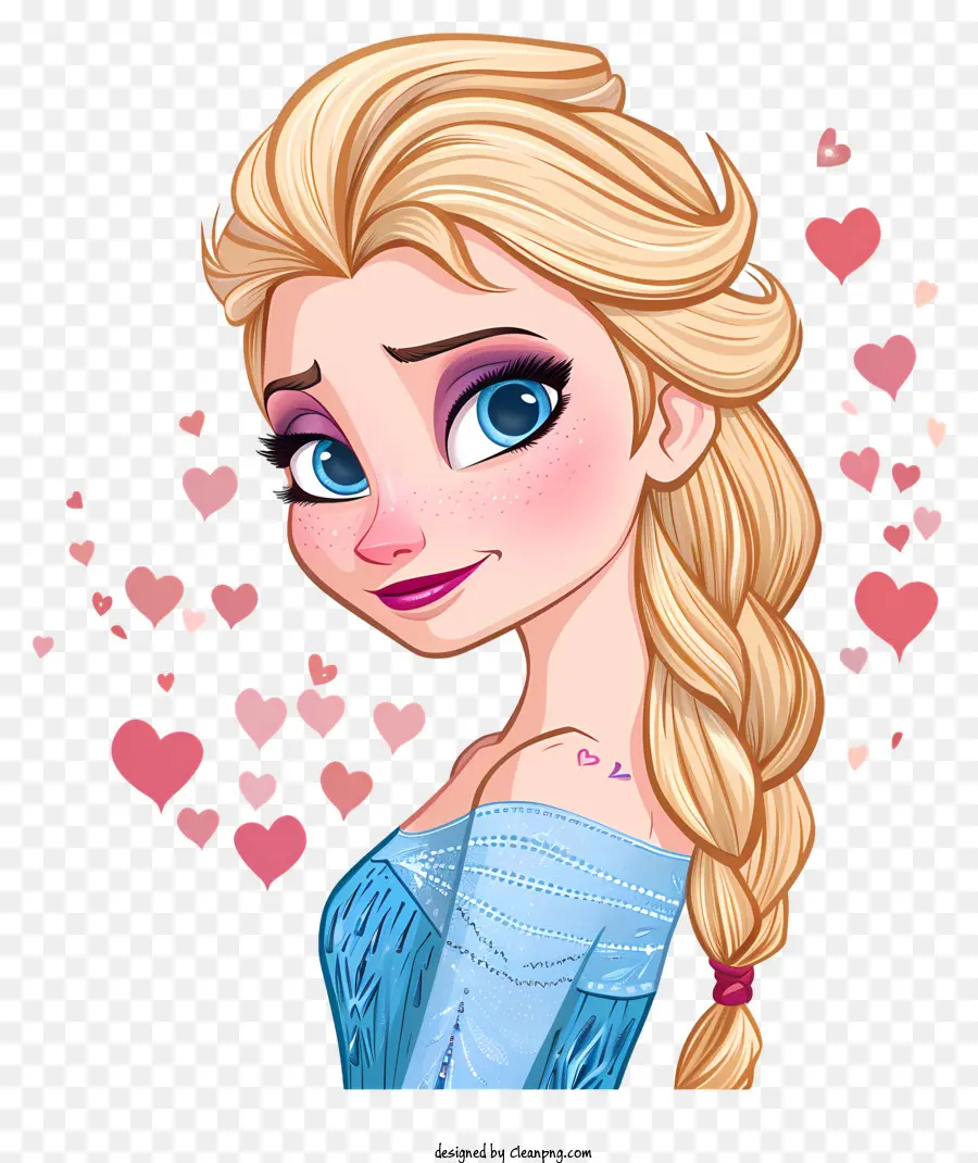 Princesa Congelada Elsa，Personagem De Desenho Animado PNG