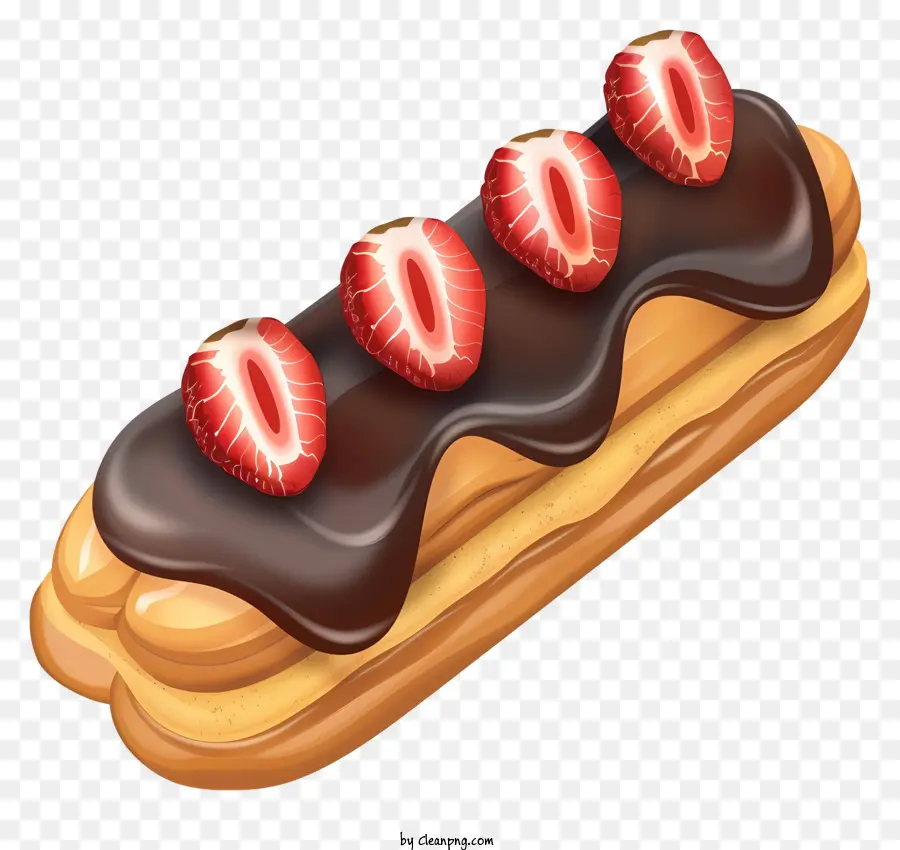 Éclair，Croissant De Chocolate PNG