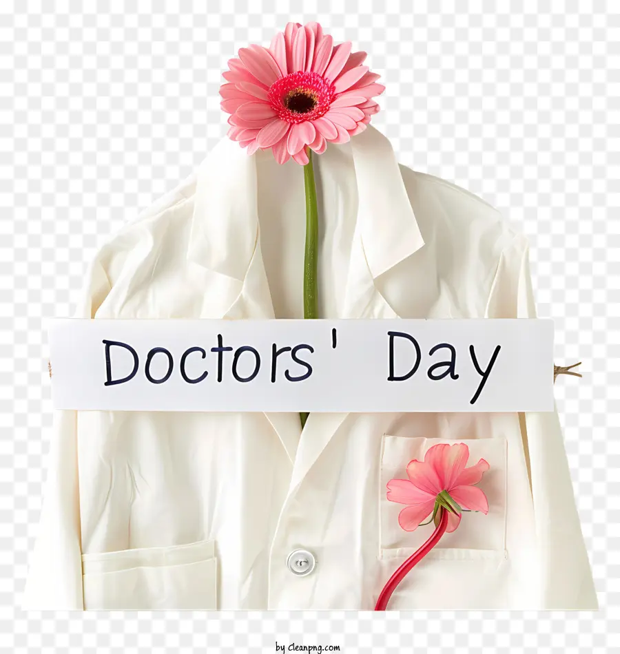 Dia Dos Médicos，Casaco De Médico E Flores PNG