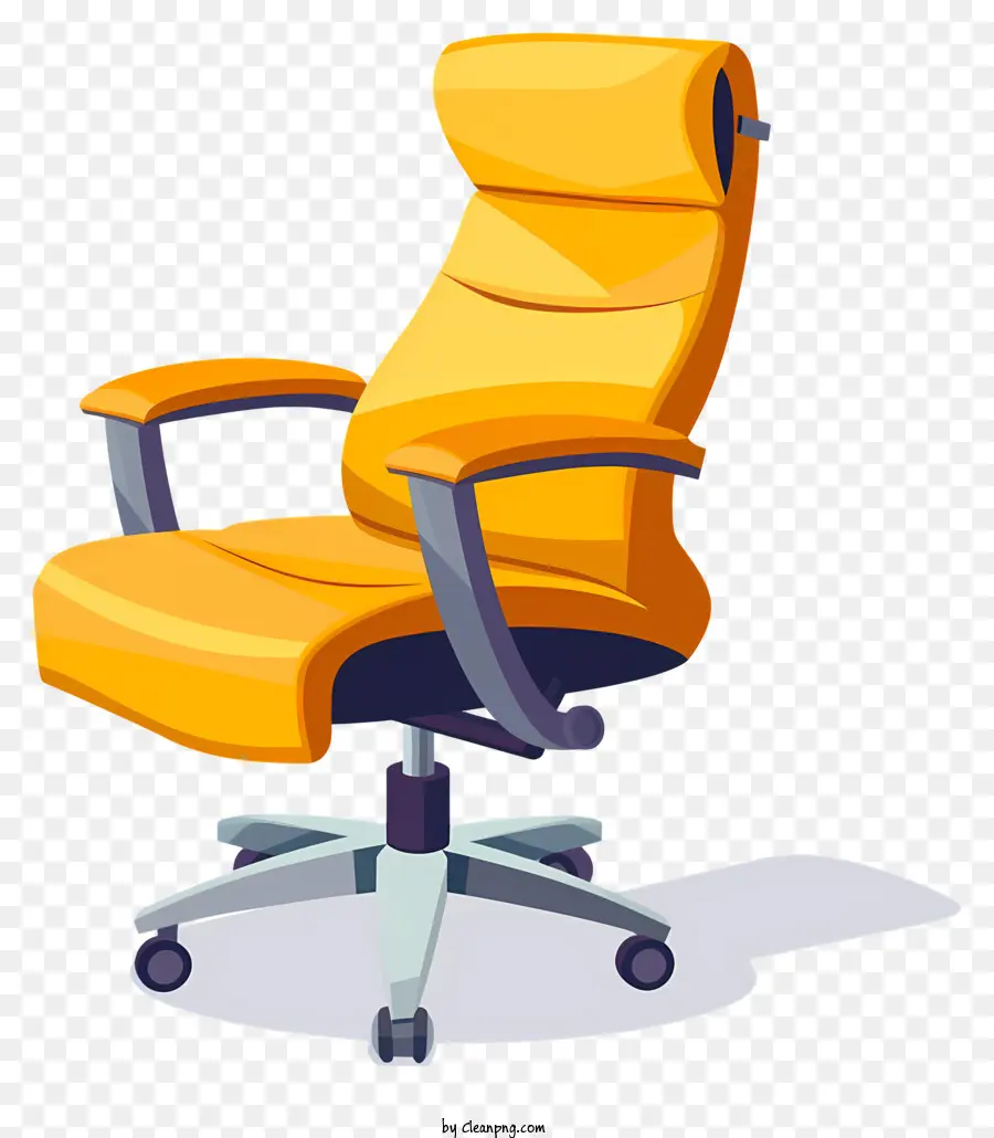 Cadeira De Escritório，Cadeira Amarela PNG