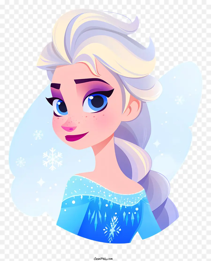 Princesa Congelada Elsa，Personagem De Desenho Animado PNG