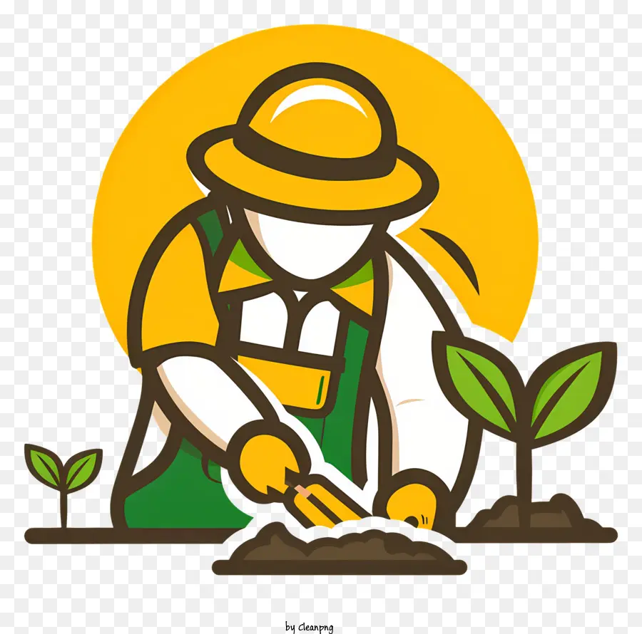 Jardinagem Dia，Agricultor PNG