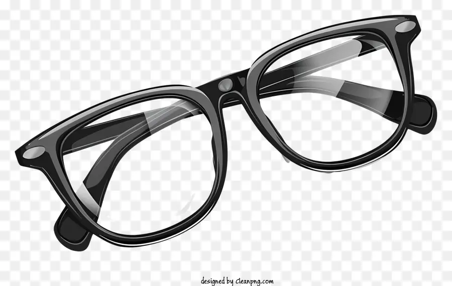 óculos Pretos，óculos Redondos PNG