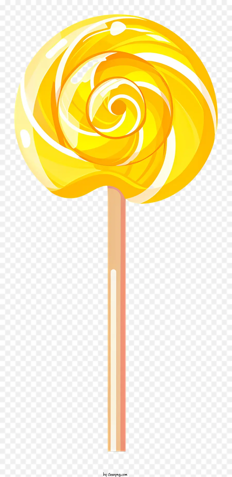 Lollipop Em Espiral Amarelo，Amarelo Pirulito PNG