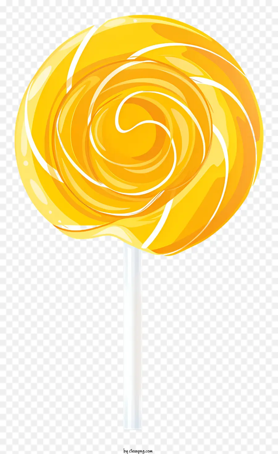 Lollipop Em Espiral Amarelo，Amarelo Pirulito PNG
