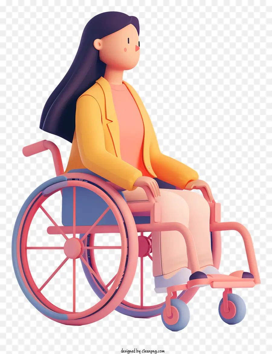 Garota Em Cadeira De Rodas，Mulher PNG