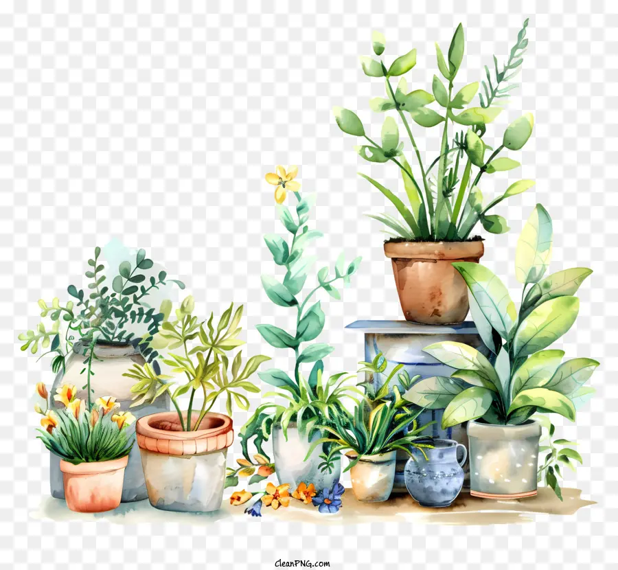 Jardinagem Dia，Vasos De Plantas PNG