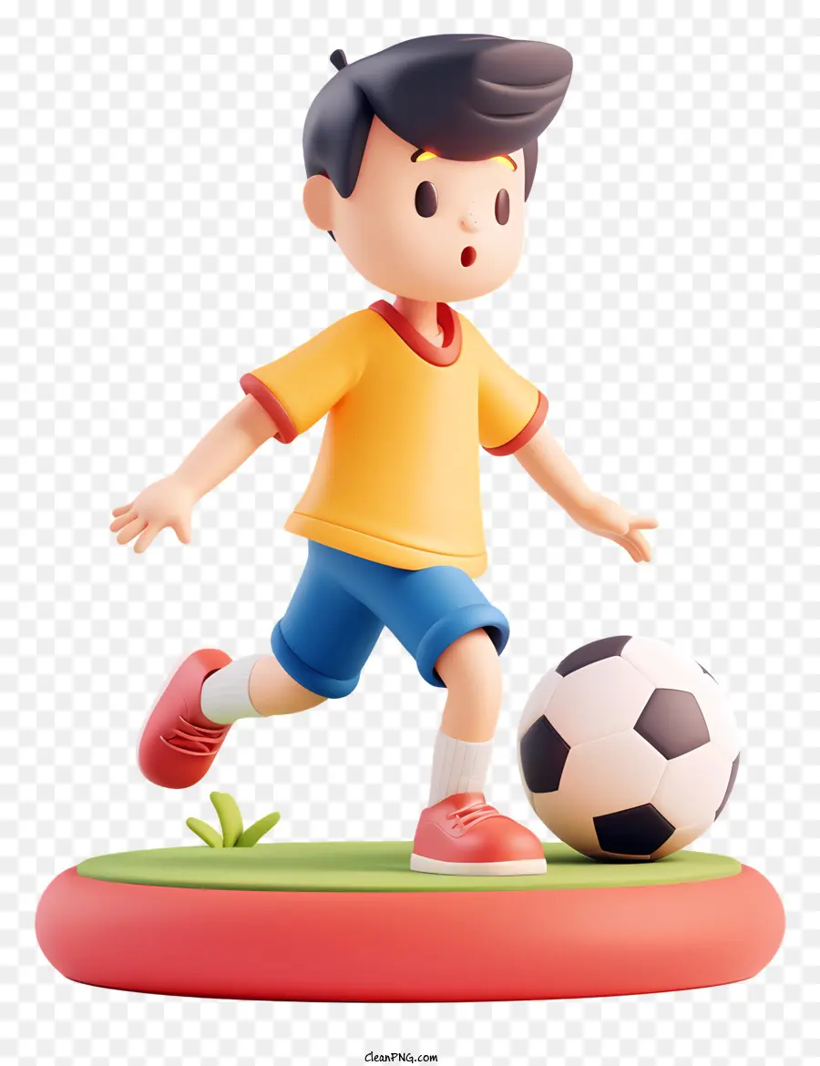 Menino Jogando Bola De Futebol，Soccer PNG
