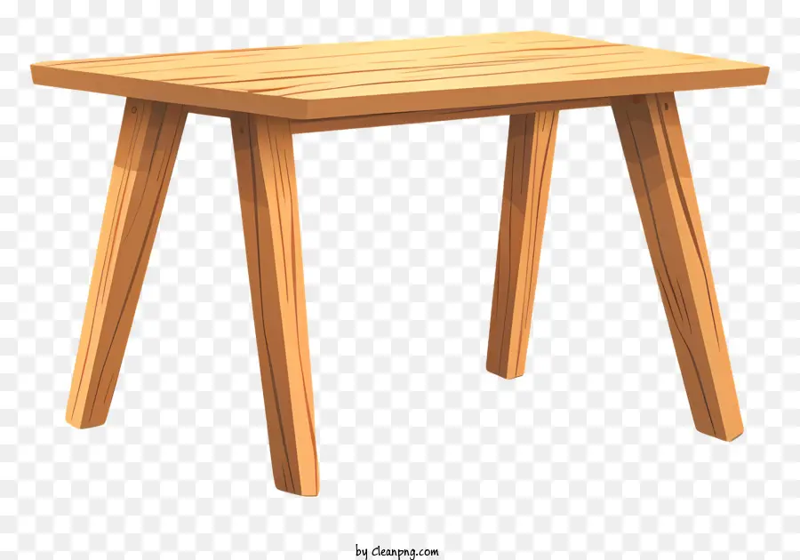 Mesa De Madeira，Design Simples PNG