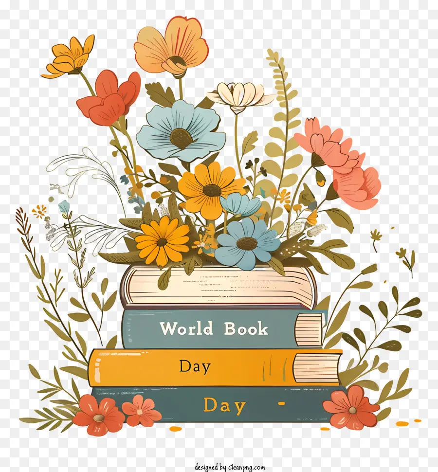 Dia Mundial Do Livro，Flores PNG
