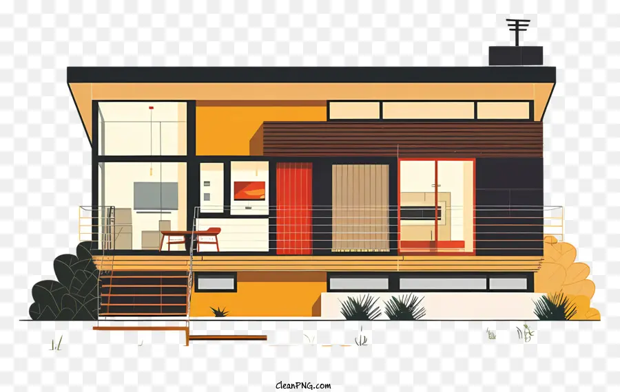 O Modern House，Casa Moderna PNG