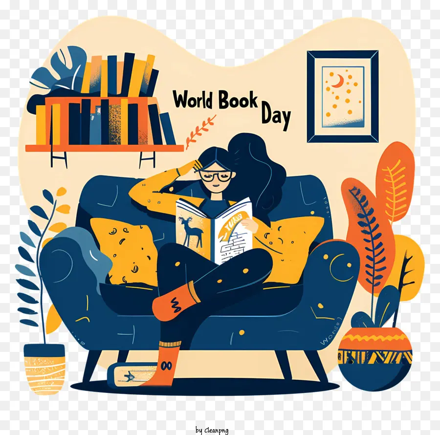 Dia Mundial Do Livro，Leitura PNG