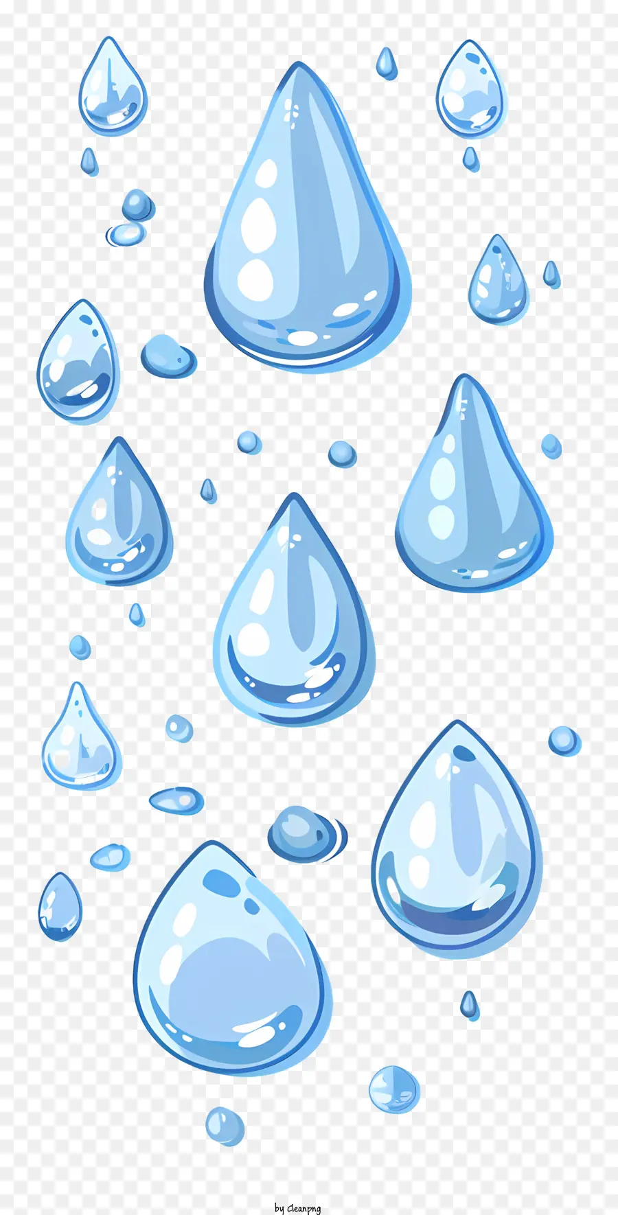 Gotas De água，Gotículas Azuis PNG