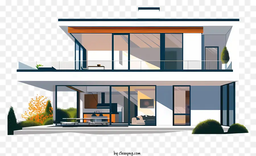 O Modern House，Design Doméstico Moderno PNG