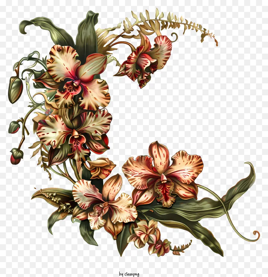 Dia Da Orquídea，Flor Coroa De Flores PNG