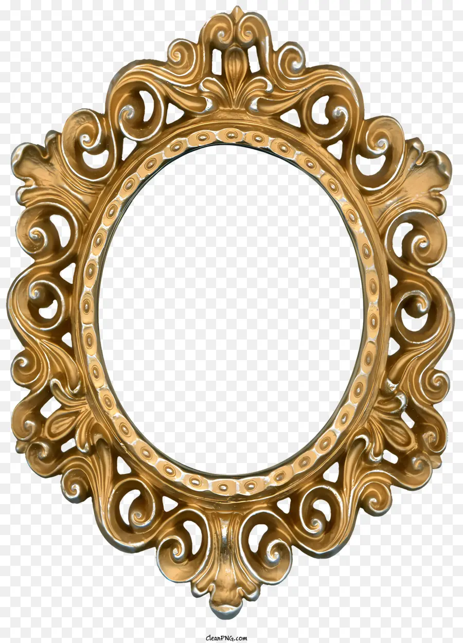 Photo Frame，Golden Frame PNG