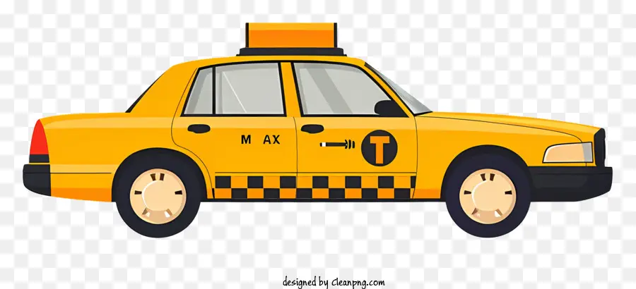 Carro，Táxi Amarelo PNG