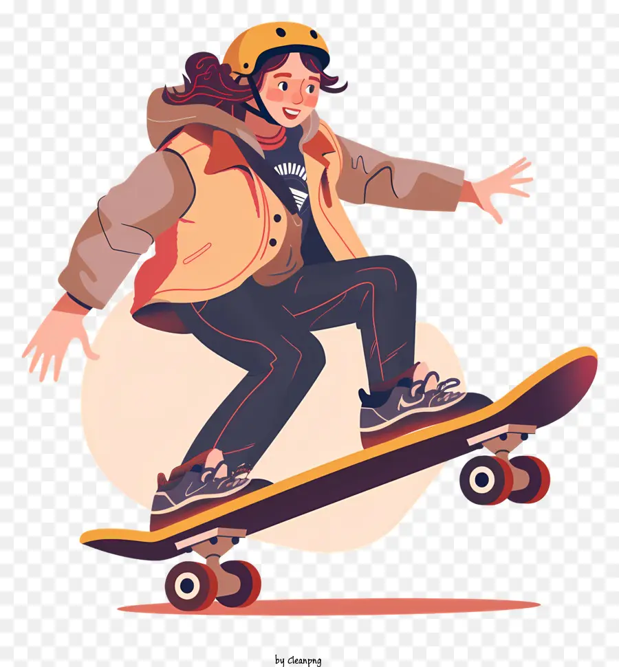 Adolescente Montando Skate，Skatista PNG