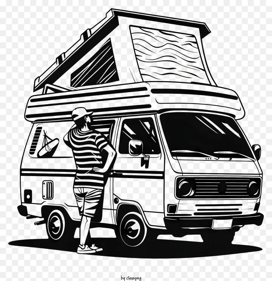 Camper Man，Caravana PNG