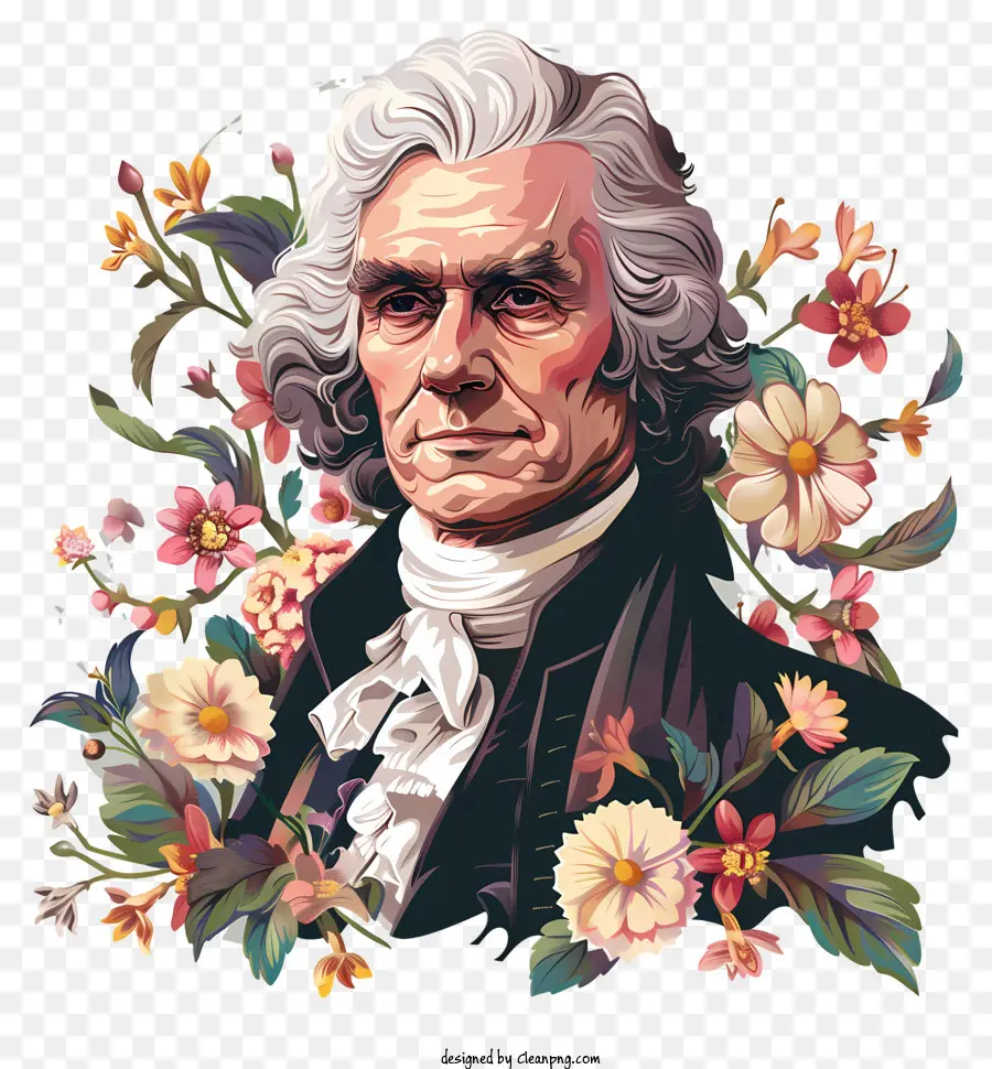 Thomas Jefferson，Homem De Terno Preto PNG