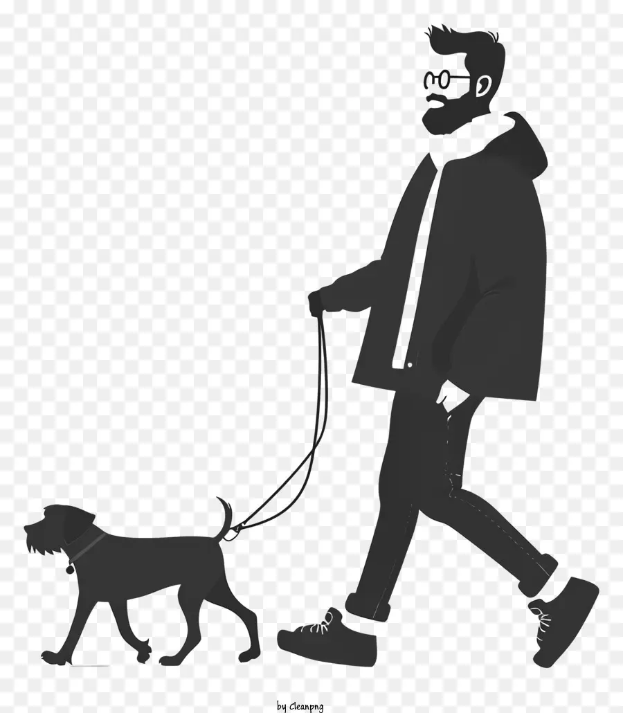 Homem Caminhando O Cachorro，Passeio De Cães PNG