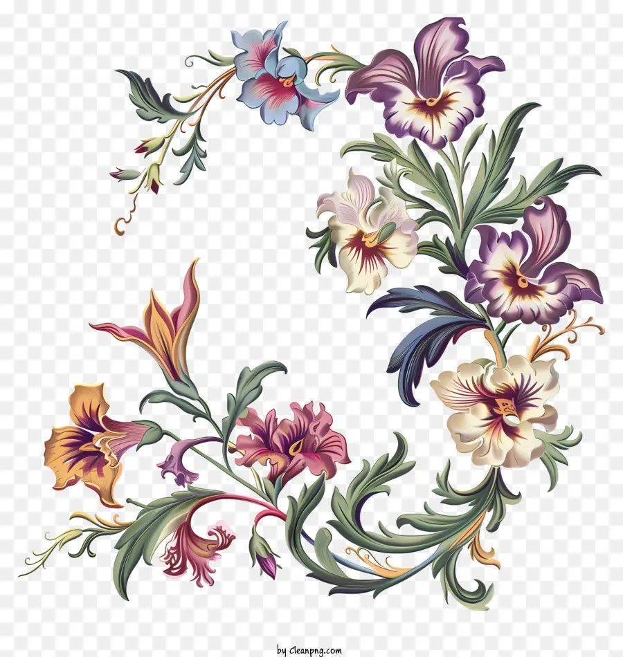 Dia Da Orquídea，Floral Fronteira Design PNG