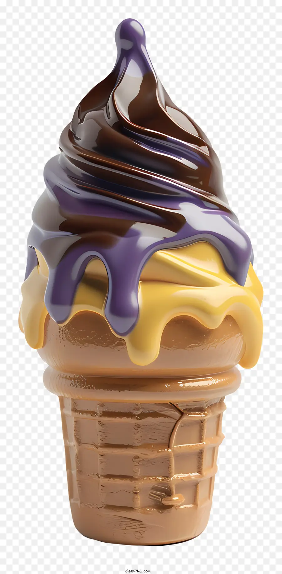 Sorvete De Chocolate，Casquinha De Sorvete PNG