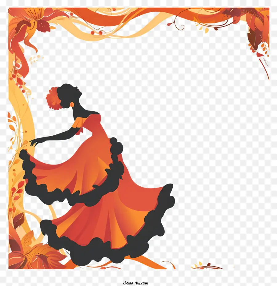 Quadro De Flamenco，Mulher PNG