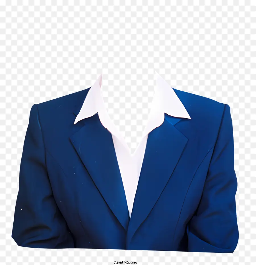 Jaqueta De Terno Azul，Camisa De Colarinho Branco PNG