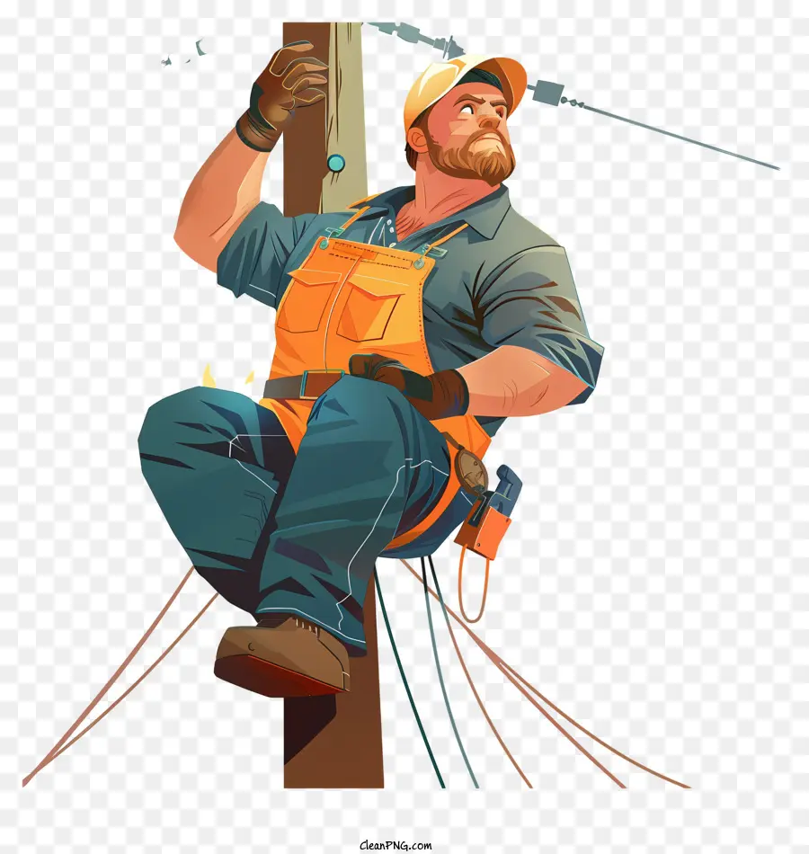 Dia De Valorização Do Lineman，Eletricista PNG