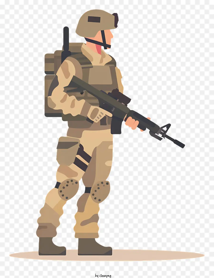 Soldado Com Arma，Militar PNG