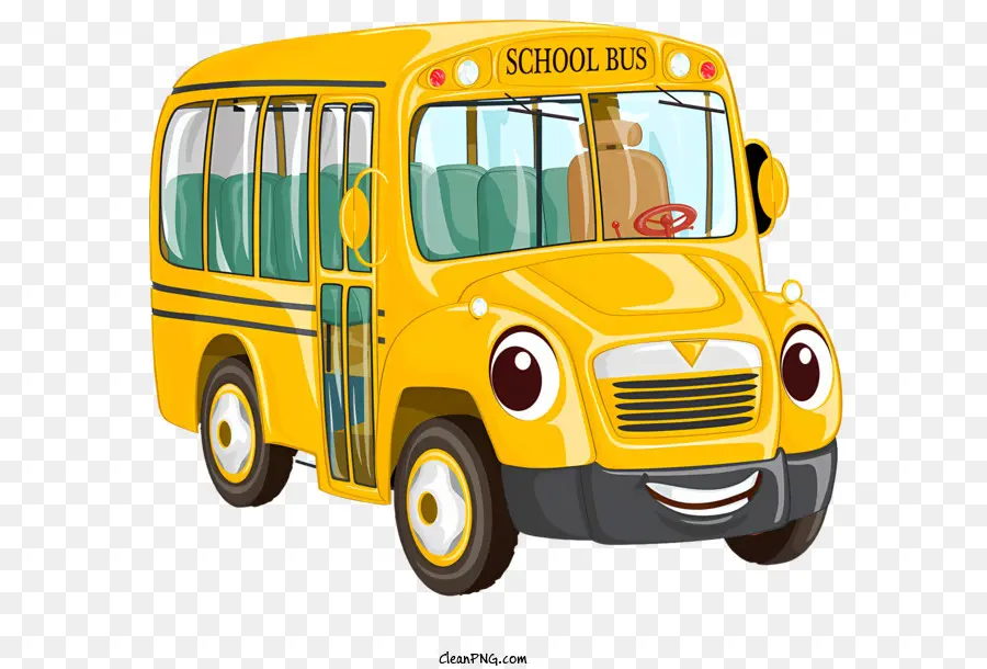 ônibus Escolar，Amarelo PNG