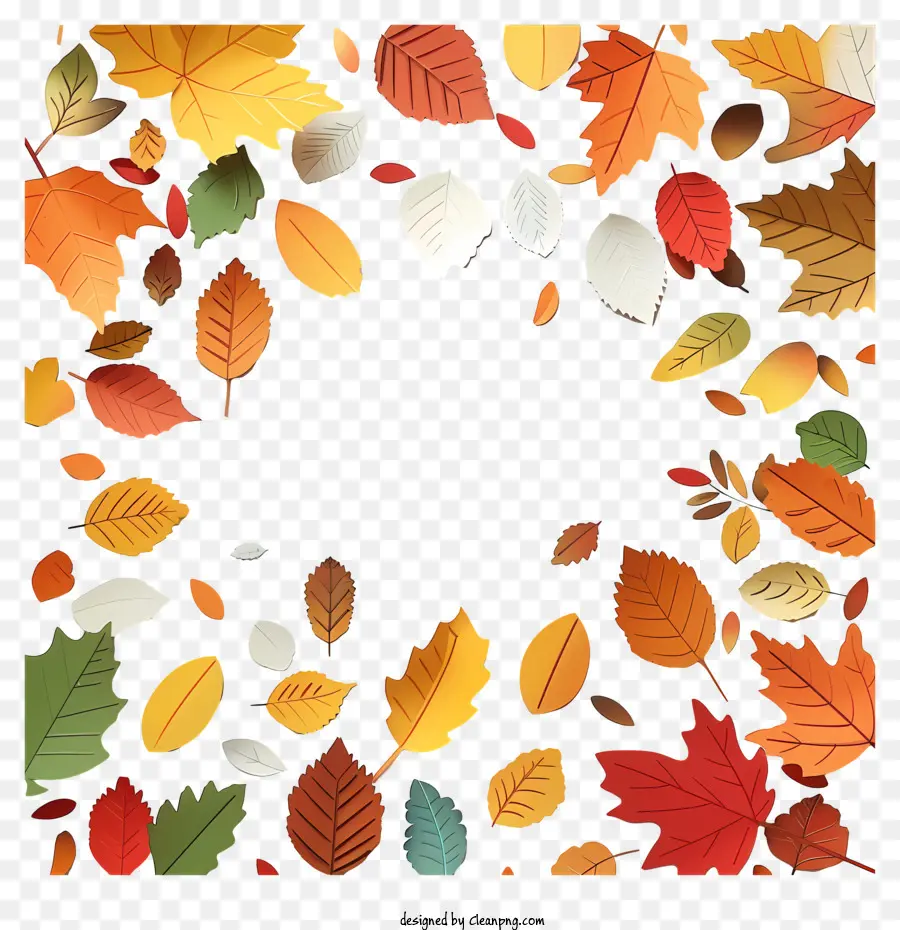 Autumn Leaves，Folhas De Tecido PNG