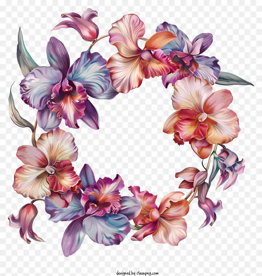 Dia Da Orquídea，Flor Coroa De Flores PNG