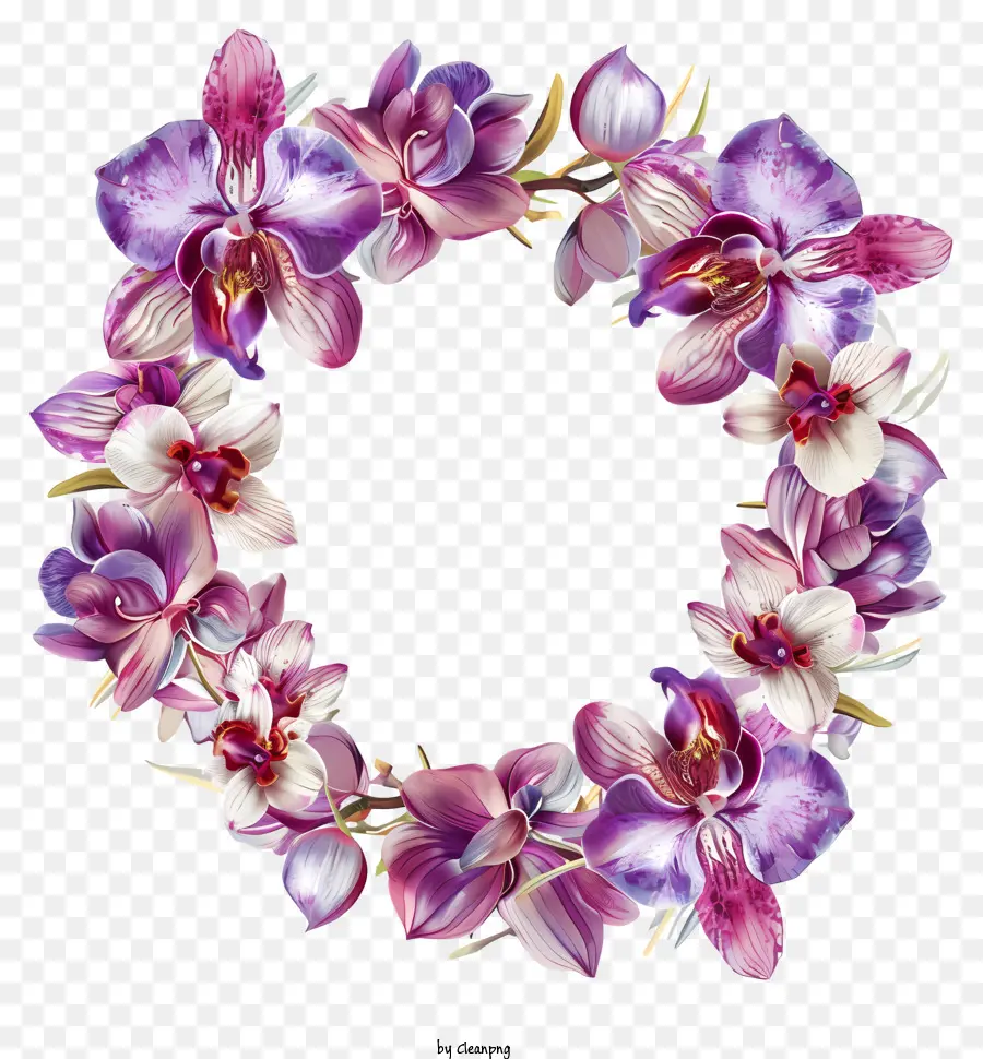 Dia Da Orquídea，Coroa De Flores PNG