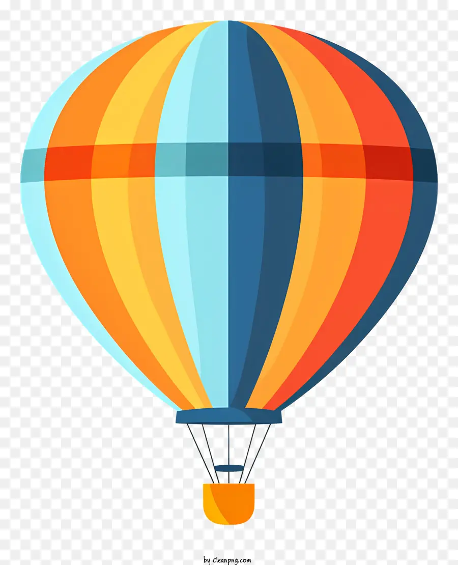 Balão De Ar Quente，Design Plano PNG