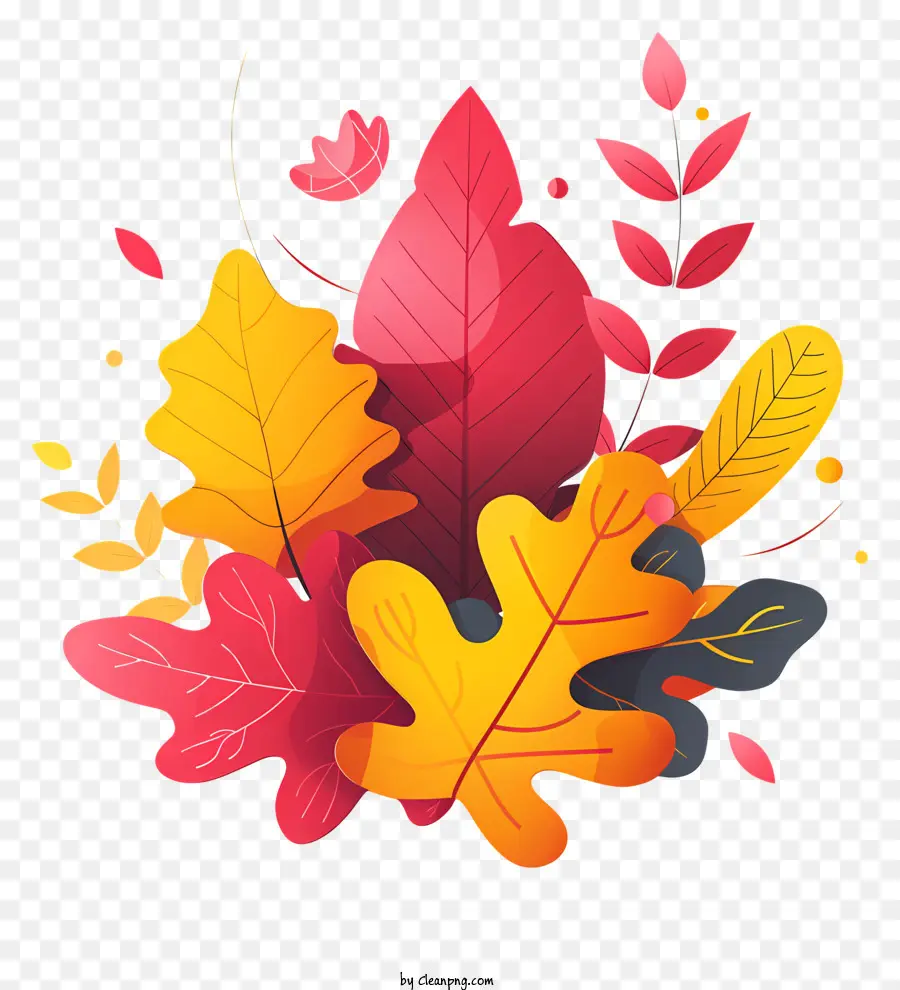 Autumn Leaves，Cores De Outono PNG