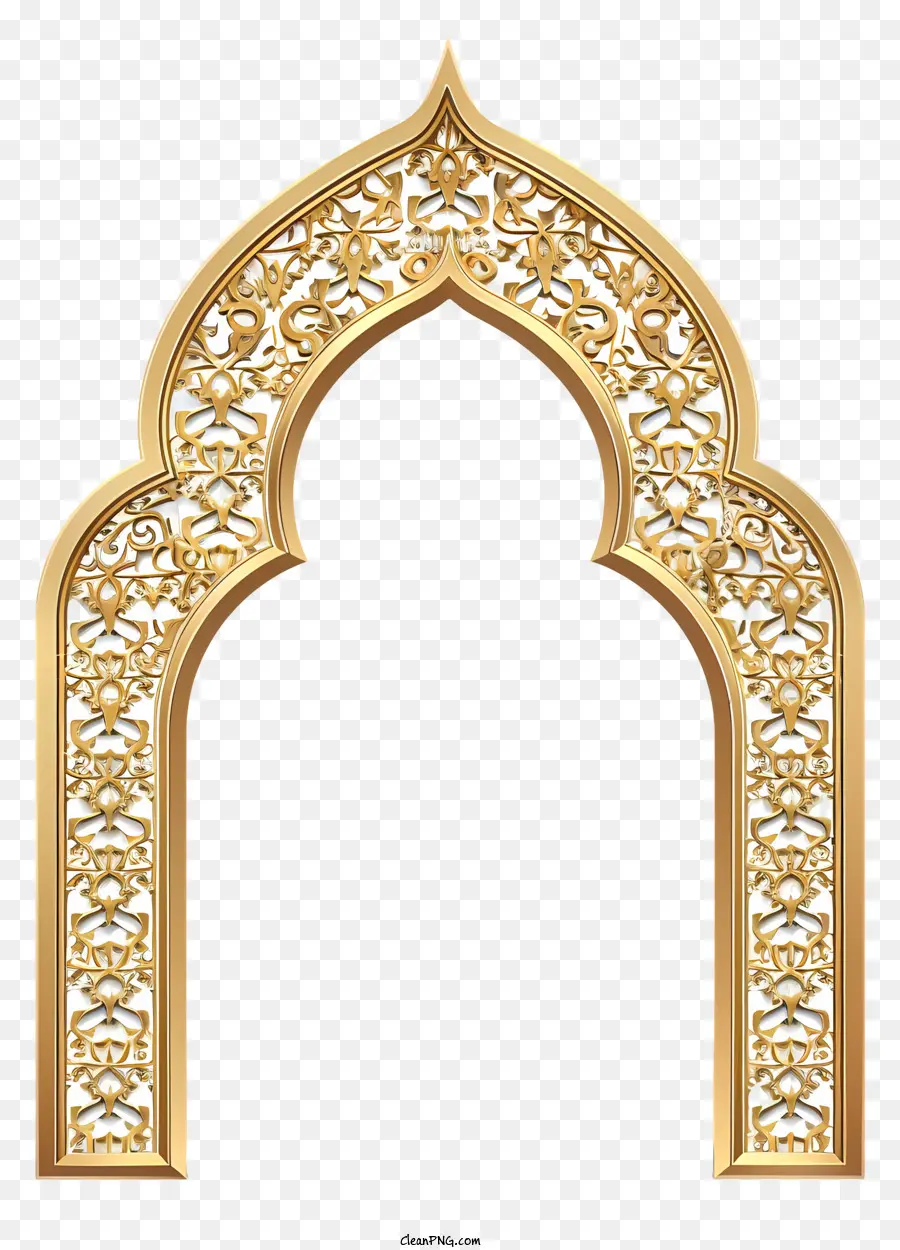 Islâmica Do Quadro，Arco Ouro PNG