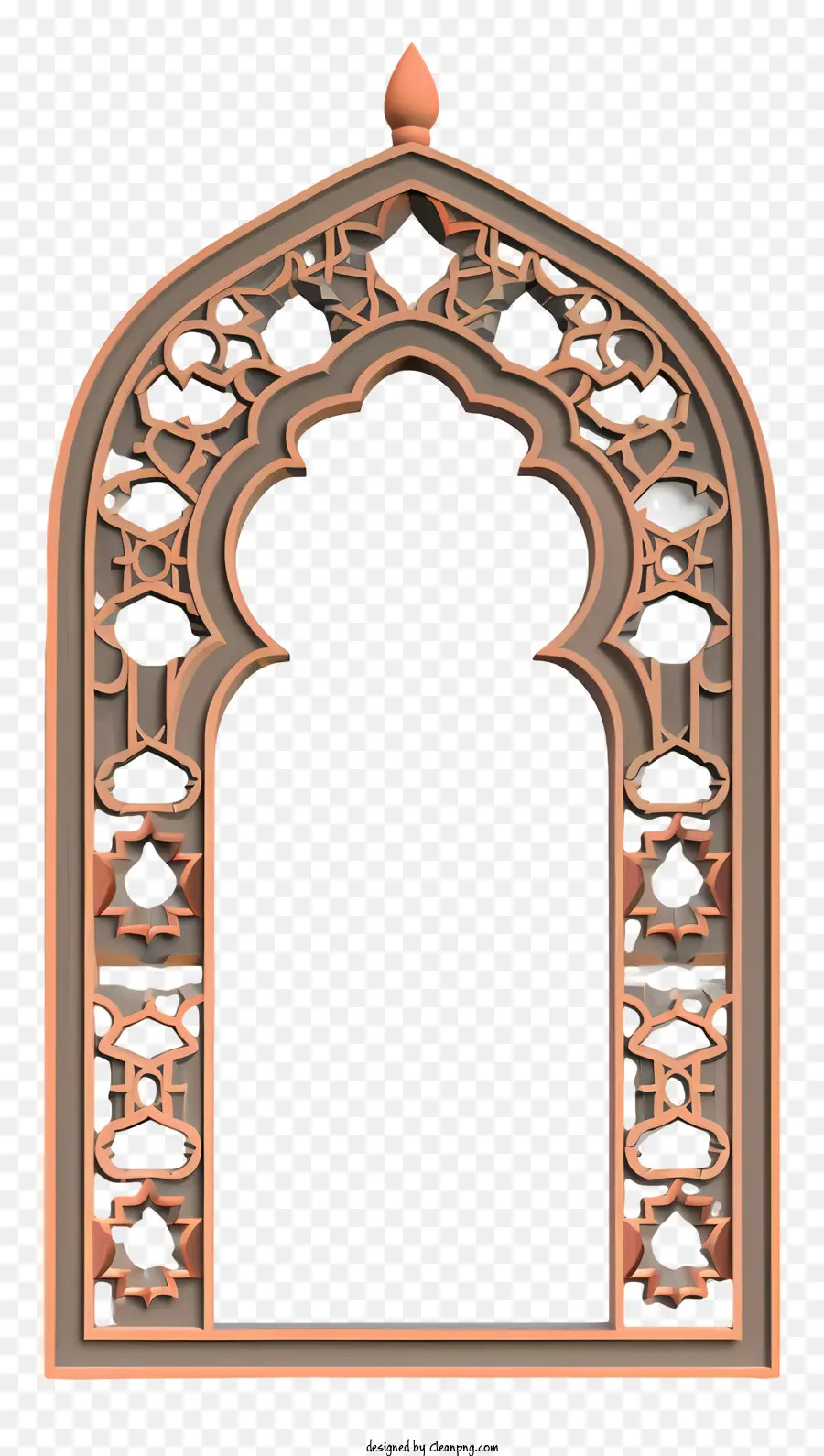 Islâmica Do Quadro，Arco Ornamentado De Madeira PNG