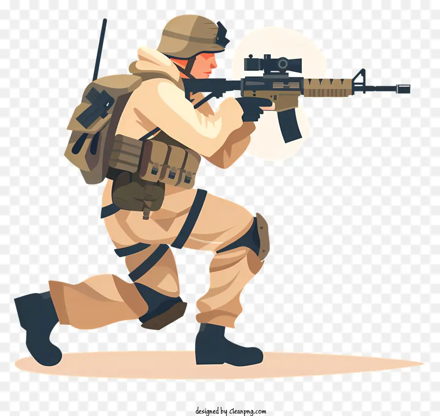 Arma De Tiro Do Soldado，Soldado PNG