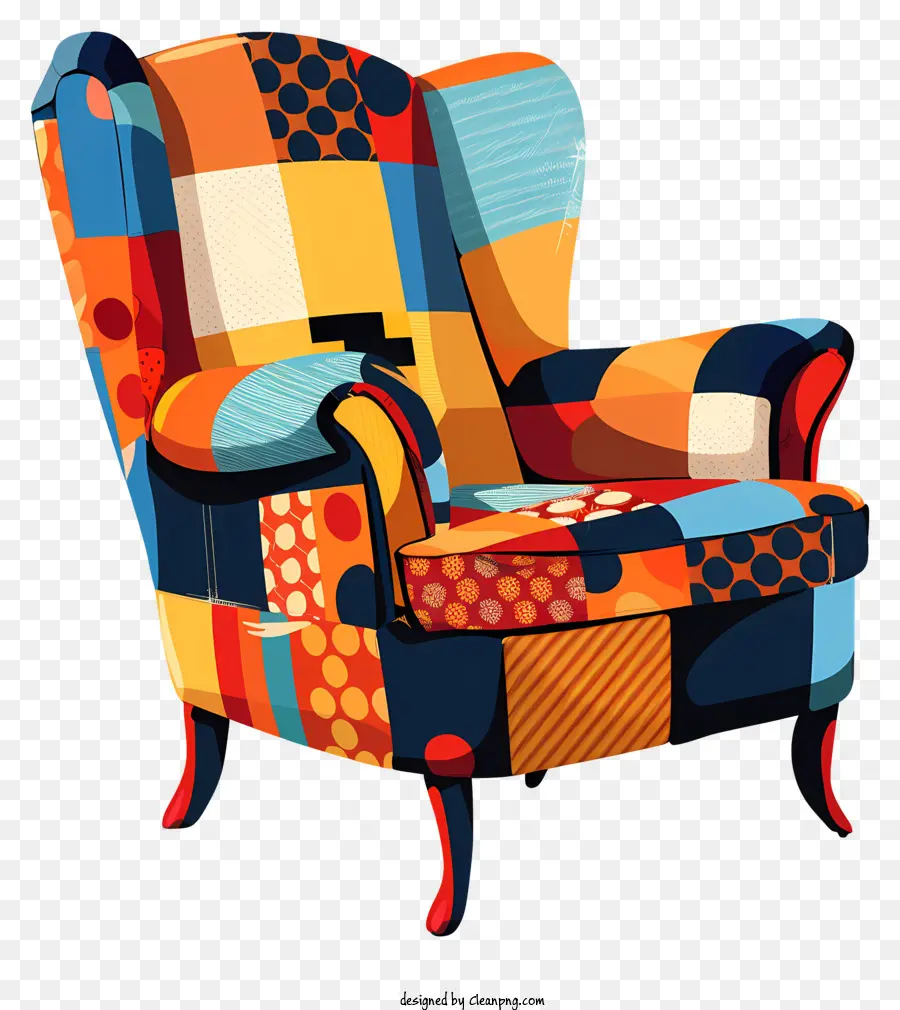 Poltrona，Cadeira Colorida PNG