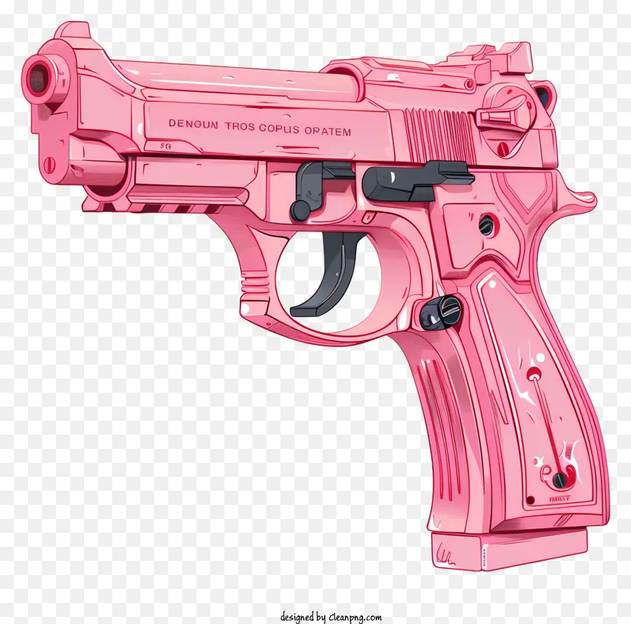 Cor De Rosa Arma，Pistola Rosa PNG