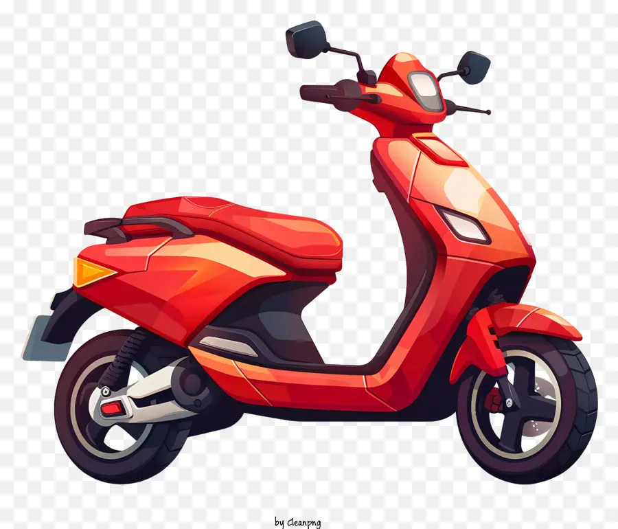 Scooter Elétrico Vermelho，Moto PNG