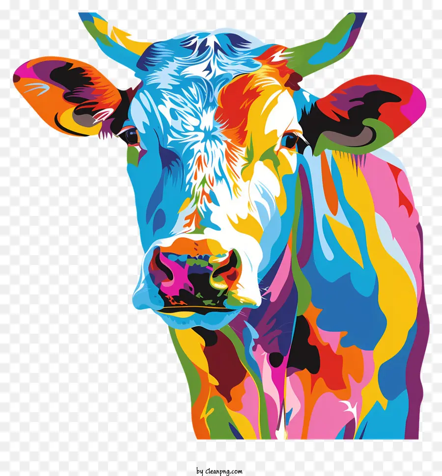 Cow，Vaca Pintura PNG