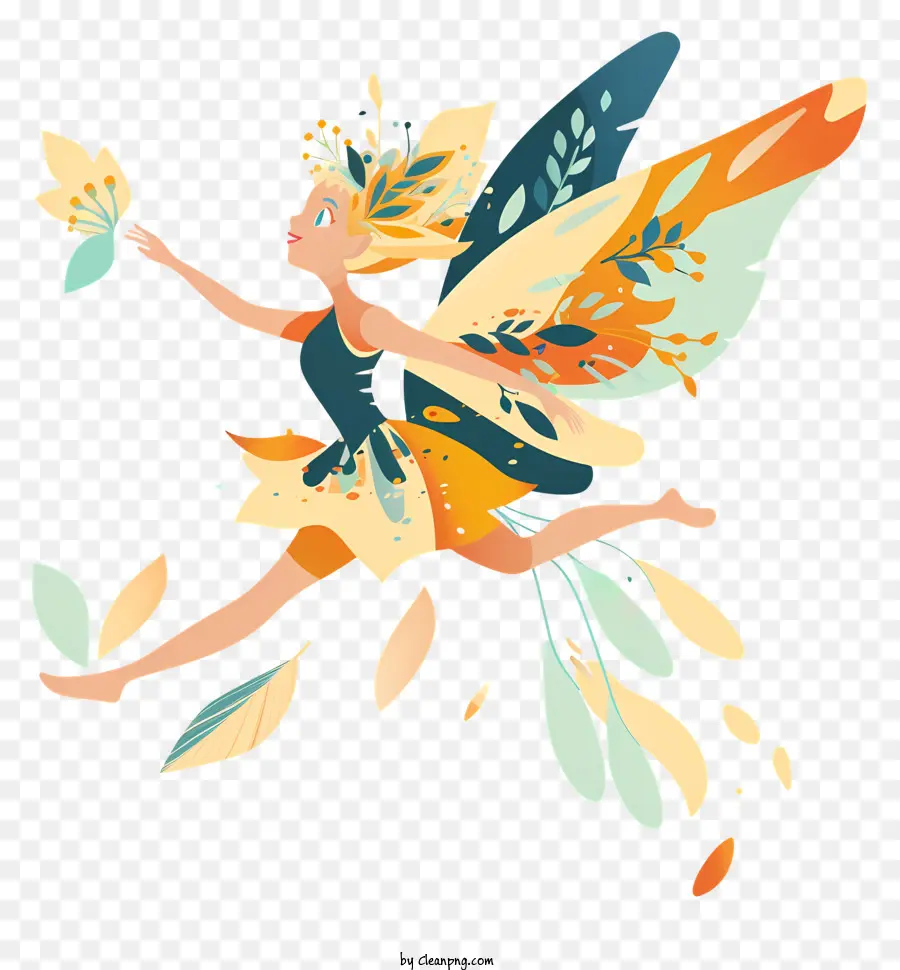 Fairy Flying，Menina PNG