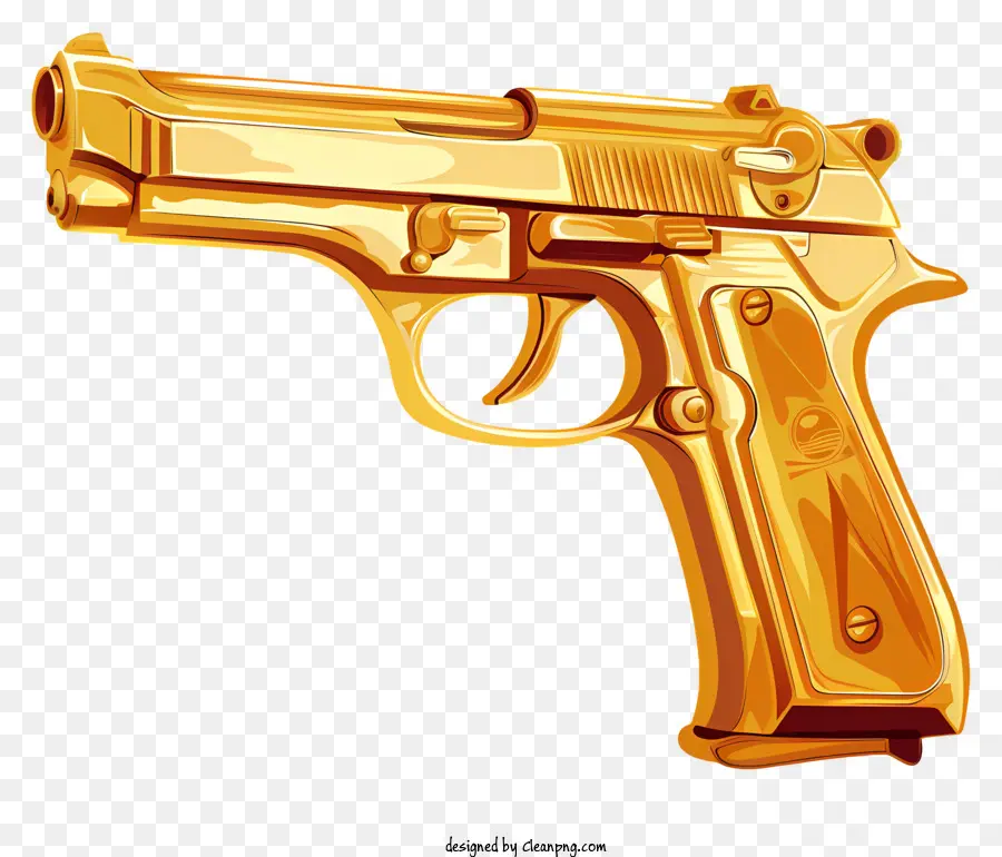 Arma De Ouro，Pistola De Ouro PNG