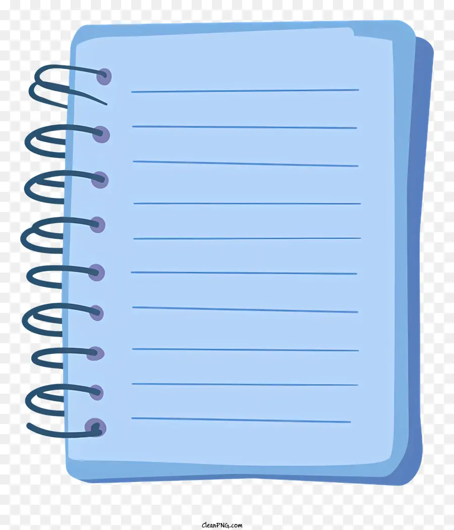 Papel De Caderno Azul，Notebook PNG