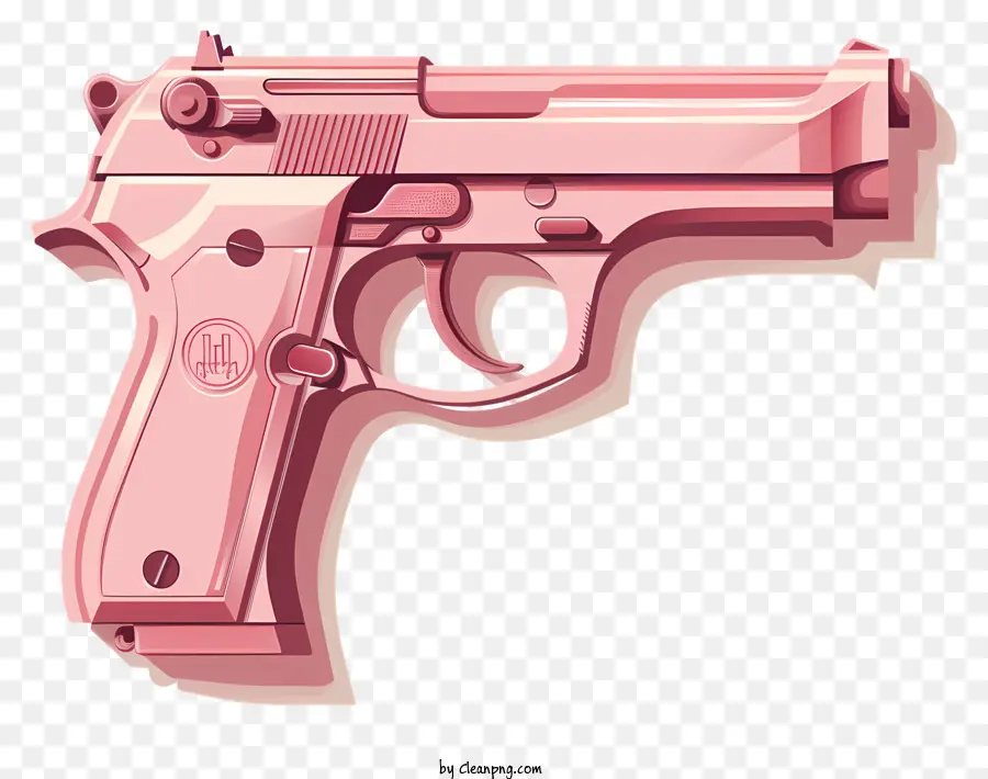 Cor De Rosa Arma，Uma Arma PNG