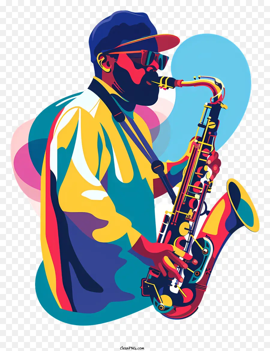 Homem Jogando Saxofone，Homem PNG